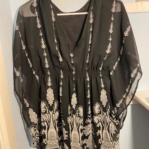 Black and white dress